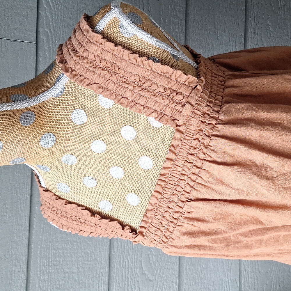 Everlane The Smocked Linen Dress Size XS Light Brown - Picture 8 of 14